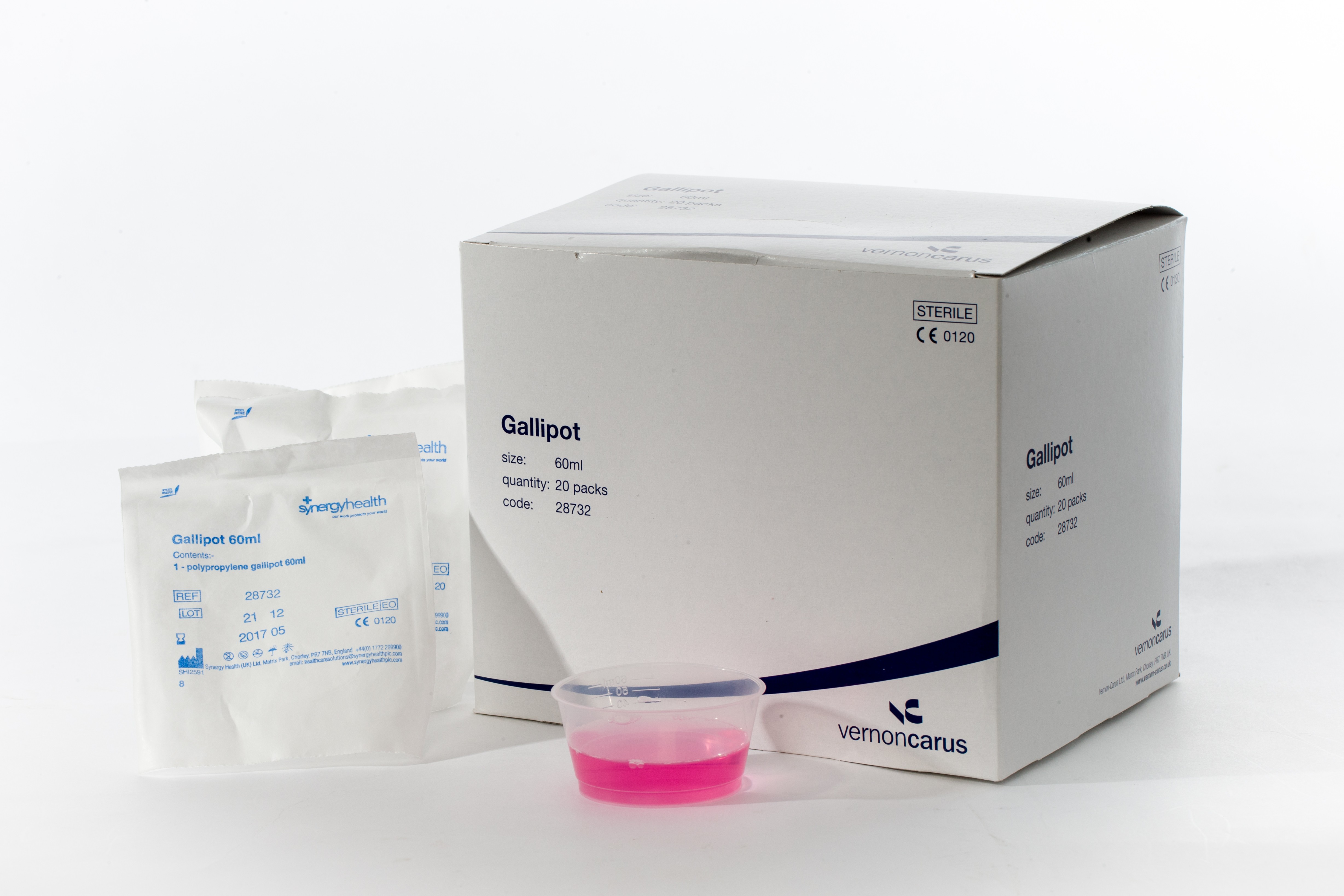 Gallipots - Sterile 60ml (x 20)