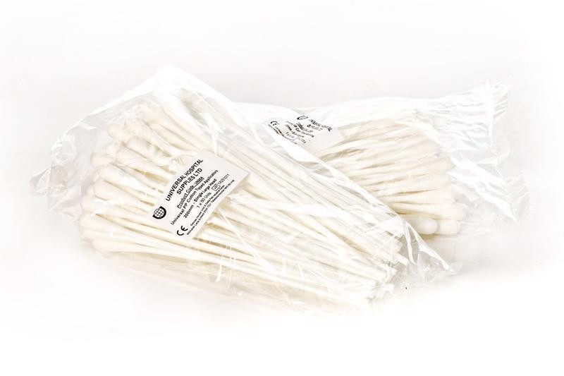 Cotton Tipped Applicators (Swab Sticks) 200mm/8" (50 per pack)