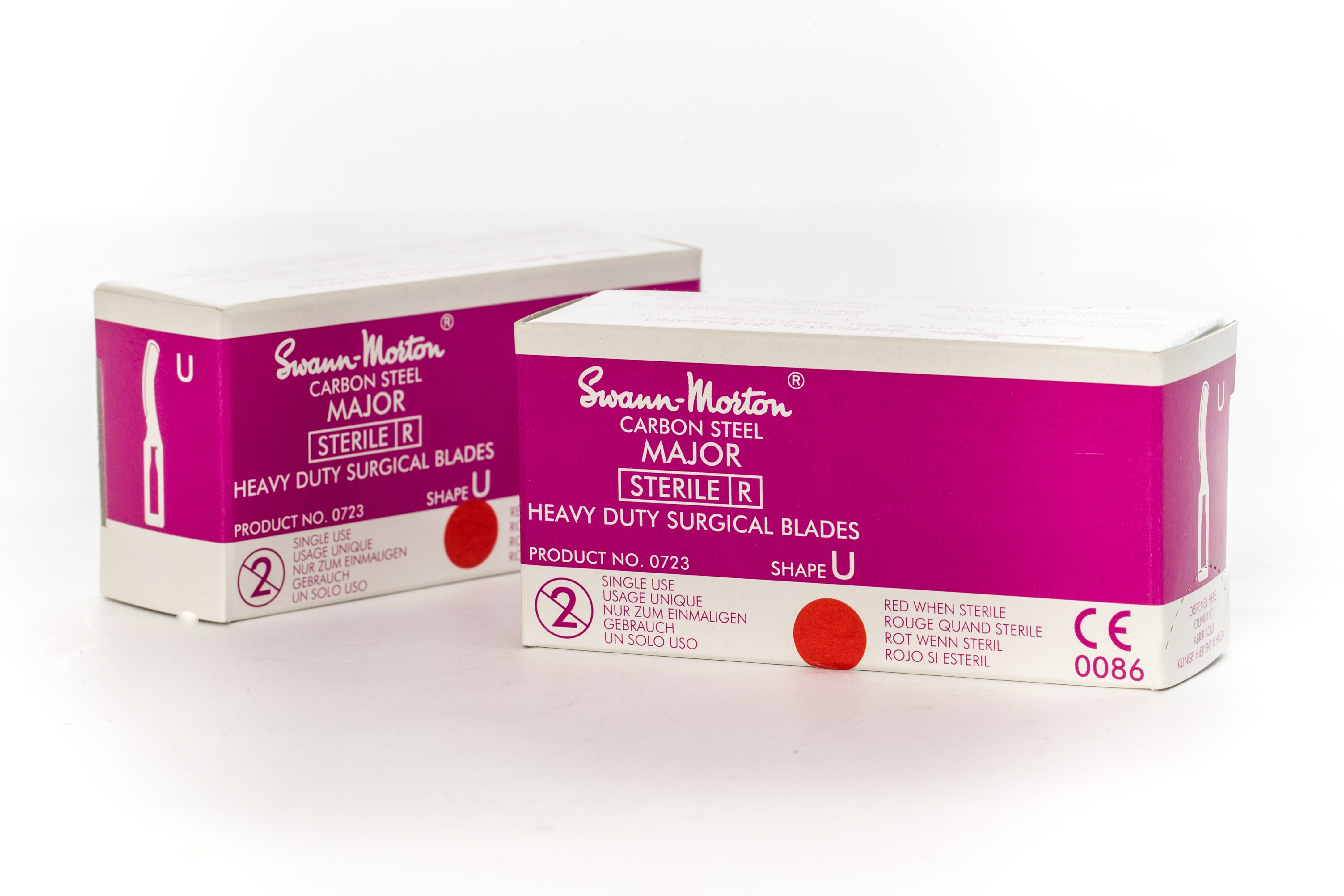 Scalpel Blades - Major U Blades  - Swann Morton - Sterile (50 per box) - DISCONTINUED by manufacturer