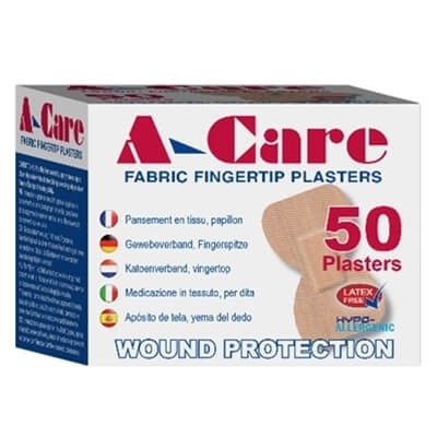 Plasters Fabric - Fingertip - 75x45mm	(x50)