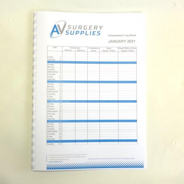 Temperature Log Book