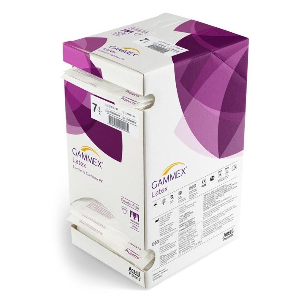 Gloves - Latex Surgical, Gammex - Sterile (50 pairs per box) - 6 Sizes