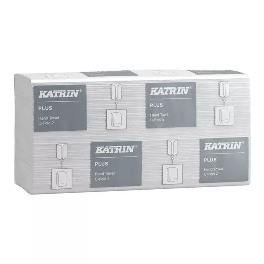 Hand Towels C-Fold - Katrin Plus White 2ply 16 x 100 sheets