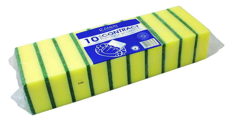 Sponge Scourers x10