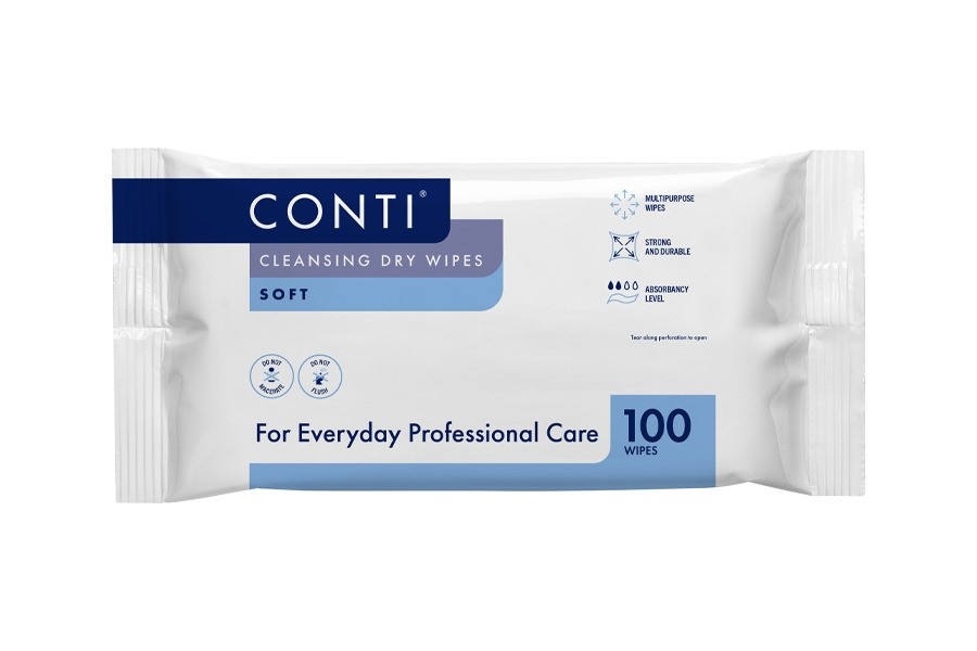 Conti Soft Dry Wipe Large x 100