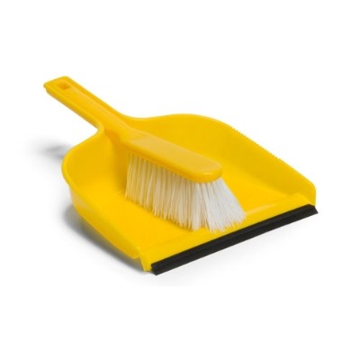 Dustpan & Siff Brush Set - Yellow