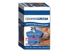 Plasters - Finger Tip Detectable - Blue - 7.5 x 4.5cm - box of 50