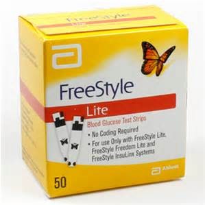 Diagnostic Test Strips - Freestyle Lite Blood Glucose (X50)