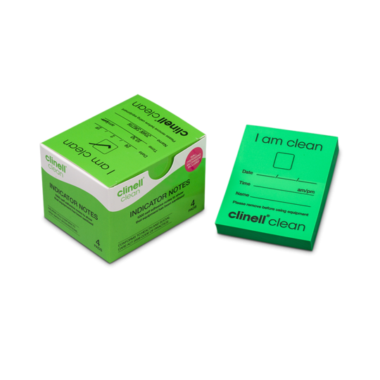 Indicator Notes - Clinell (Green 'I Am Clean') Pack 4x250