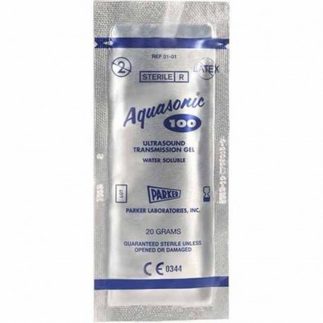 Ultrasound Gel - Parker Aquasonic 100 - Sterile Sachets 20g