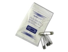 Safety Pins - Nickel Plated - Pk 12 asstd.