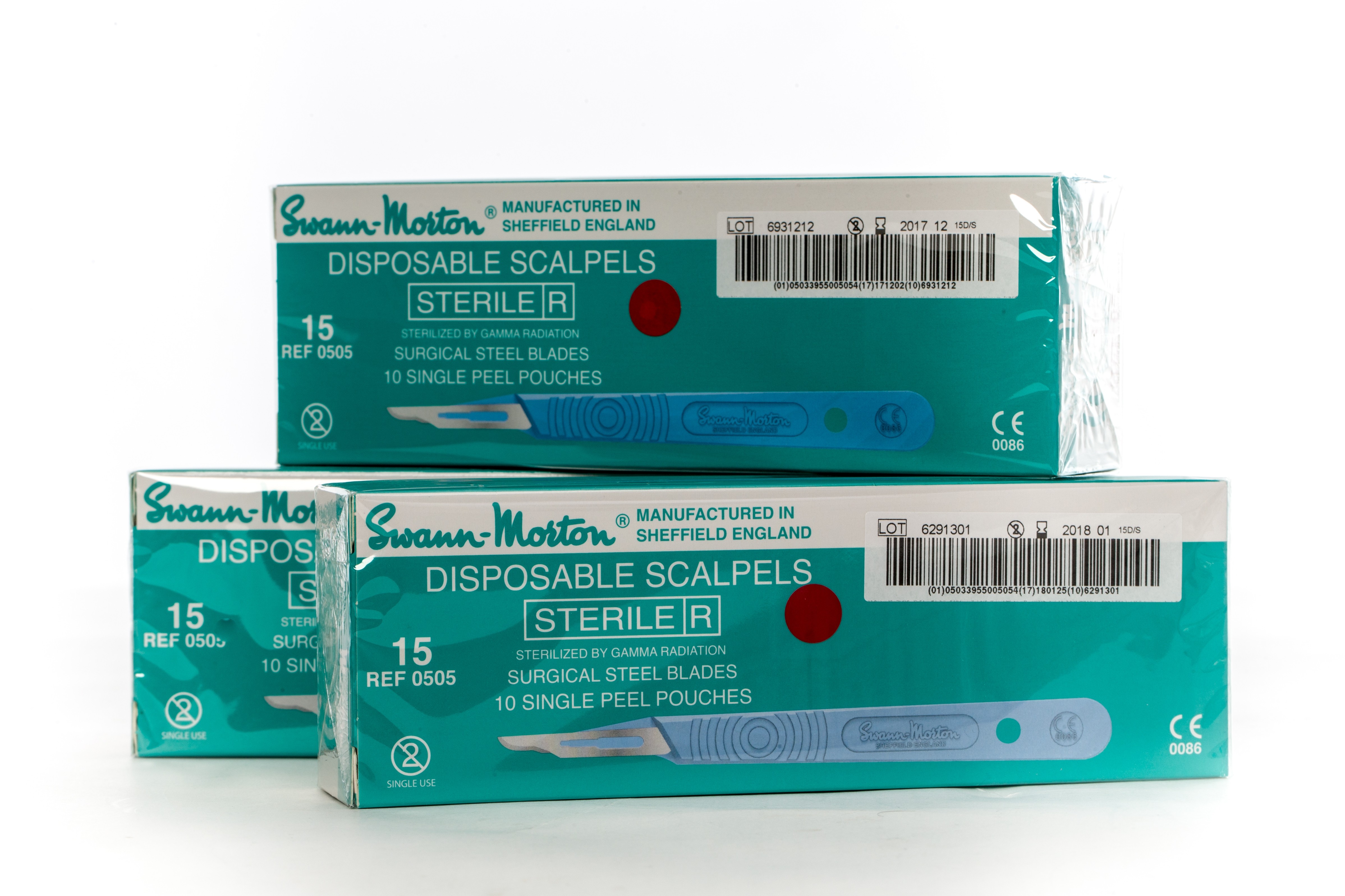 Scalpels - Disposable - Swann Morton Sterile (10 per box) Sizes 20 - 23