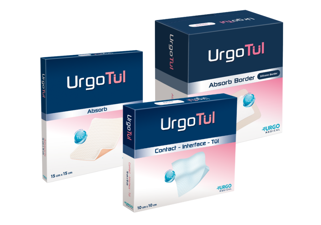 Urgotul Dressings – Absorbant Adhesive Foam Border 8 x 8cm  Box of 10