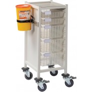 Multi-Store slimline phlebotomy trolley - CA4102P4D