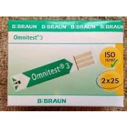 Diagnostic Test Strips - Omnitest 3 Blood Glucose (x 50) - Discontinued by Manufacturer