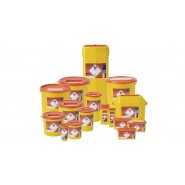 Sharps Bins - Orange range (orange lid)