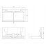 Dolphin Horizontal Nappy Changing Unit BC100EH (plan view)
