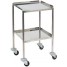 Welded upturned shelf, s/steel, dressing & instrument trolleys - CA4161