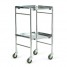 Glamorgan 18" x 18" stainless steel instrument trolley